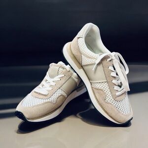 Greats Brooklyn McCarren Runner Sneakers Tan & Cream Color-block Size W7.5